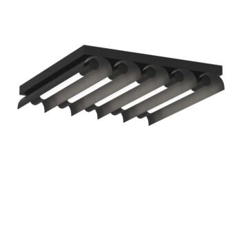 Carson LED Flush Mount in Midnight Black by Visual Comfort Studio