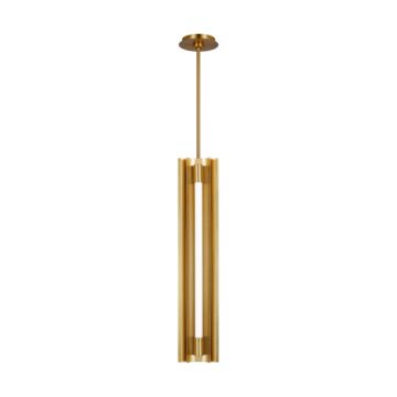 Carson LED Pendant in Burnished Brass by Visual Comfort Studio