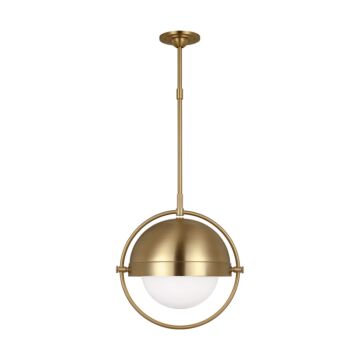 Bacall One Light Pendant in Burnished Brass by Visual Comfort Studio