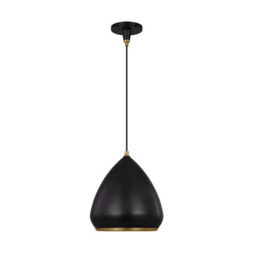 Clasica One Light Pendant in Aged Iron by Visual Comfort Studio