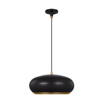 Clasica One Light Pendant in Aged Iron by Visual Comfort Studio