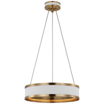 Connery LED Pendant in Matte White by Visual Comfort Signature