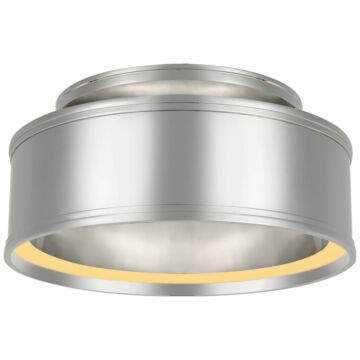 Connery LED Flush Mount in Polished Nickel by Visual Comfort Signature