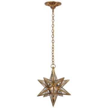 Moravian Star LED Lantern in Gilded Iron by Visual Comfort Signature