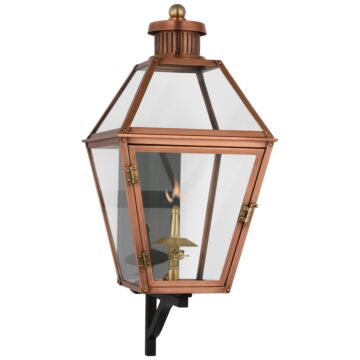 Stratford Gas Wall Lantern in Soft Copper by Visual Comfort Signature