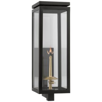 Fresno Gas Wall Lantern in Matte Black by Visual Comfort Signature