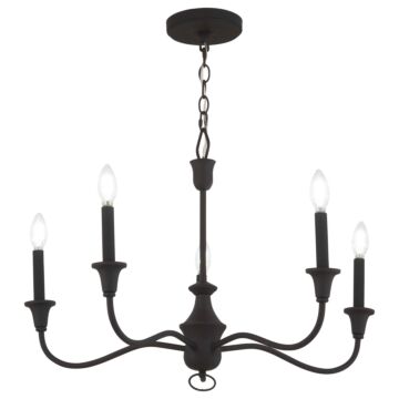 Halifax County  Chandelier in Textured Black by Minka-Lavery