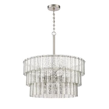 Museo 12 Light Pendant in Brushed Polished Nickel by Craftmade