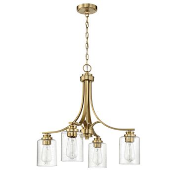 Bolden Four Light Chandelier in Satin Brass by Craftmade