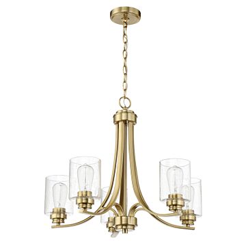 Bolden Five Light Chandelier in Satin Brass by Craftmade