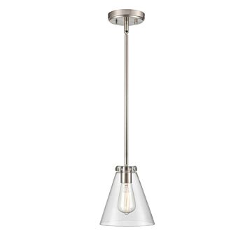 Aliza One Light Mini Pendant in Brushed Nickel by Millennium