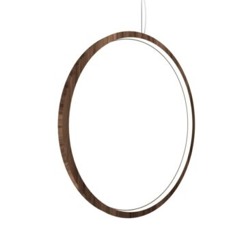 Frame LED Pendant in American Walnut