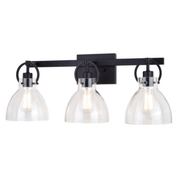 Ogden 3-Light Bathroom Vanity Light in Matte Black