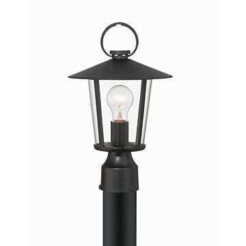 Andover One Light Outdoor Post Mount in Matte Black by Crystorama
