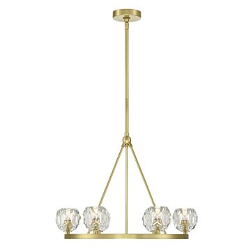 Aragon LED Chandelier in Soft Brass by Crystorama