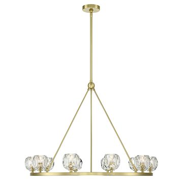 Aragon LED Chandelier in Soft Brass by Crystorama