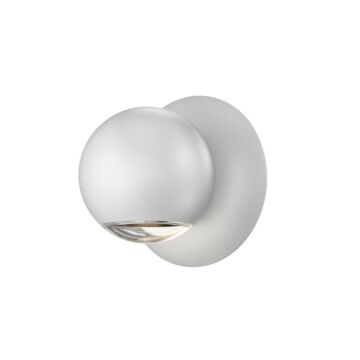 Hemisphere Wall Sconce in Textured White by Sonneman