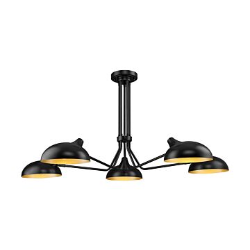 Five Light Semi Flush Mount