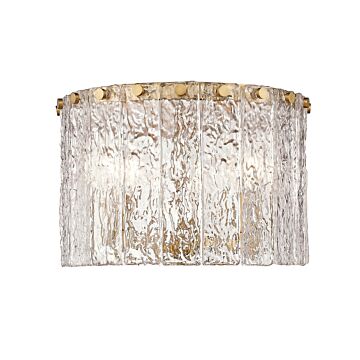 Glacier  Flush Mount in Modern Gold by Z-Lite
