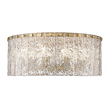 Glacier  Flush Mount in Modern Gold by Z-Lite