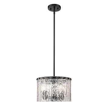 Glacier  Pendant in Matte Black by Z-Lite