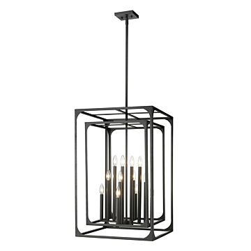 Easton  Chandelier in Matte Black by Z-Lite