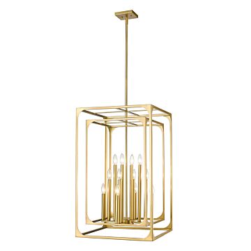 Easton  Chandelier in Rubbed Brass by Z-Lite