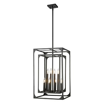 Easton  Chandelier in Matte Black by Z-Lite
