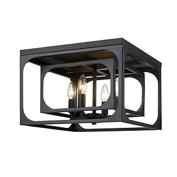 Easton  Flush Mount in Matte Black by Z-Lite
