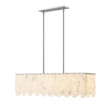 Viviana  Linear Chandelier in Polished Nickel by Z-Lite