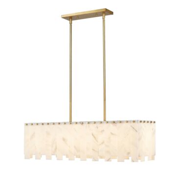 Viviana  Linear Chandelier in Rubbed Brass by Z-Lite