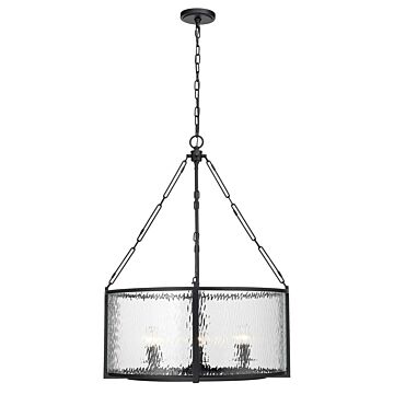 Barrington  Chandelier in Matte Black by Z-Lite