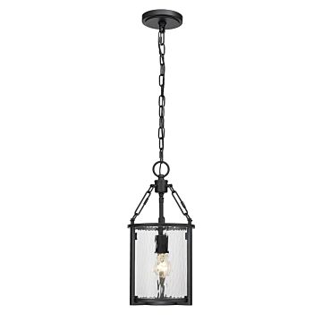 Barrington  Pendant in Matte Black by Z-Lite