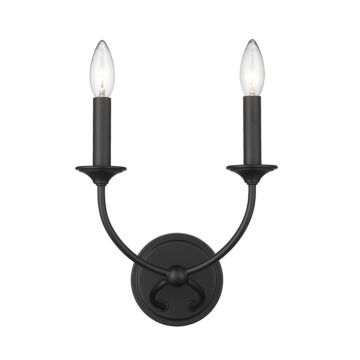 Arabella  Wall Sconce in Matte Black by Z-Lite