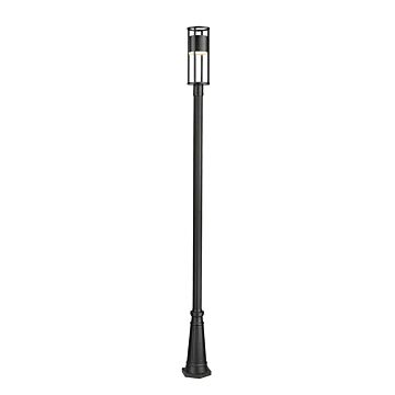 Luca LED Outdoor Post Mount in Black by Z-Lite