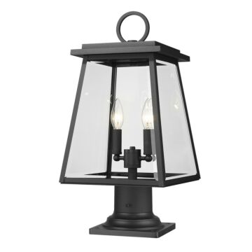 Broughton  Outdoor Pier Mount in Black by Z-Lite