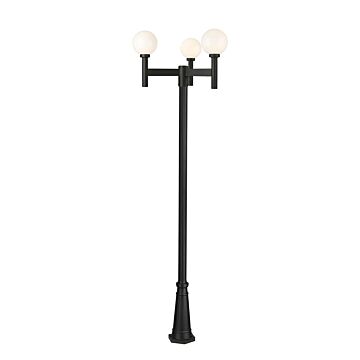 Laurent  Outdoor Post Mount in Black by Z-Lite