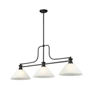 Melange  Billiard in Matte Black by Z-Lite