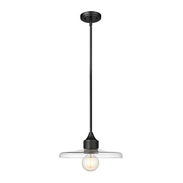 Paloma  Pendant in Matte Black by Z-Lite