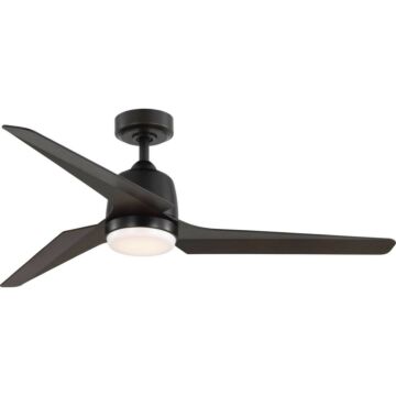 Upshur 1-Light 52" Outdoor Ceiling Fan in Antique Bronze