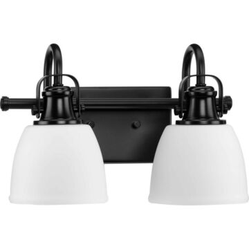 Preston 2-Light Vanity in Matte Black