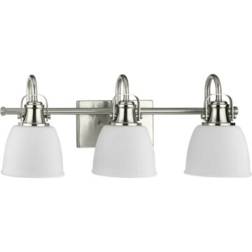 Preston 3-Light Vanity in Brushed Nickel