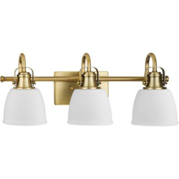 Preston 3-Light Vanity in Vintage Brass