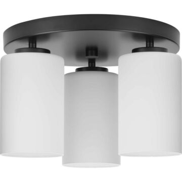 Cofield 3-Light Flush Mount in Matte Black