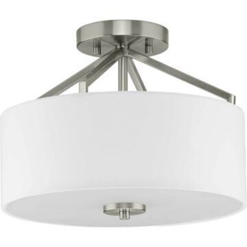 Goodwin 2-Light Semi-Flush Mount in Brushed Nickel
