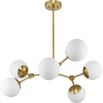 Haas 6-Light Chandelier in Brushed Bronze