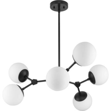 Haas 6-Light Chandelier in Matte Black