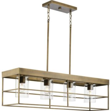 Burgess 4-Light Chandelier in Aged Bronze