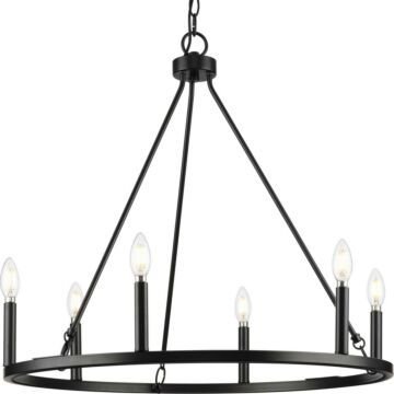Gilliam 6-Light Chandelier in Matte Black