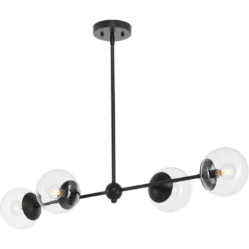 Atwell 4-Light Island Pendant in Matte Black